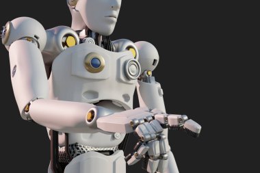 Robot metaverse VR avatar realite oyunu insanların sanal gerçekliği teknoloji yatırımını engelliyor, iş yaşam tarzı sanal gerçeklik dünya bağlantısı sanal avatar insanlar 2022 3D RENDER