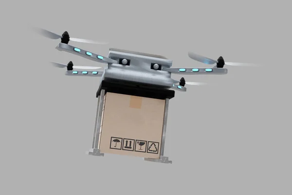 Drone Technologie Strojírenství Zařízení Průmysl Létání Průmyslové Logistiky Export Import — Stock fotografie