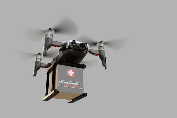 Drone Teknik Ingenjörskonst Industri Som Flyger Industriell Logistik Export Import — Stockfoto