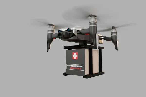 Drone Technologii Inżynierii Przemysłu Urządzeń Latających Przemysłowej Logistyki Eksportu Importu — Zdjęcie stockowe