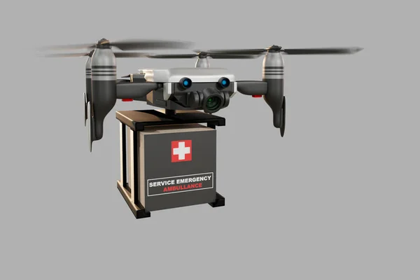 Drone Teknik Ingenjörskonst Industri Som Flyger Industriell Logistik Export Import — Stockfoto