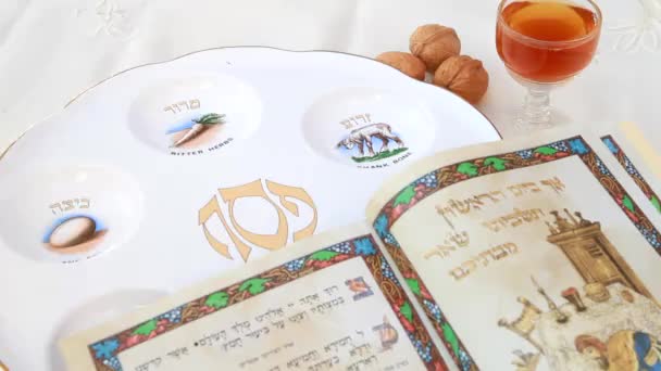 Tabela seder Pesach — Wideo stockowe