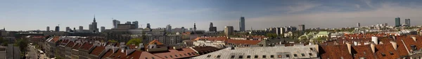 Panorama över Warszawa city — Stockfoto