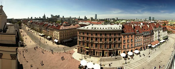 Panorama van warsaw — Stockfoto