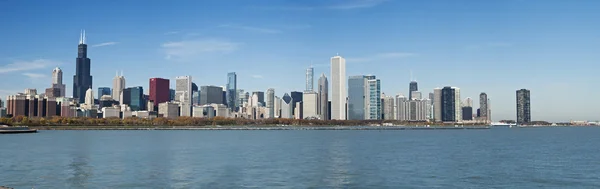 Чикаго Панорама Ліцензійні Стокові Зображення