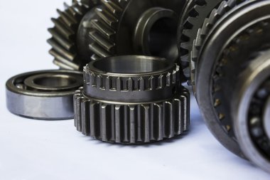 beyaz arkaplanda teçhizat