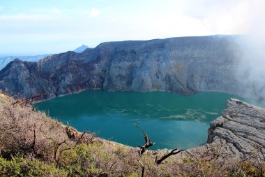 Kawah Ijen'de volkan 