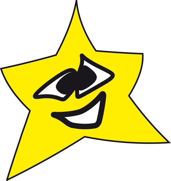 Estrela sorridente — Fotografia de Stock