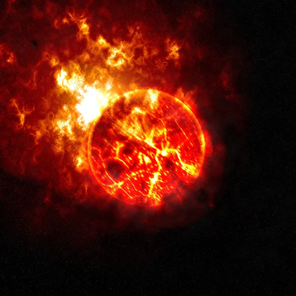 Exploding planet — Stock Photo, Image