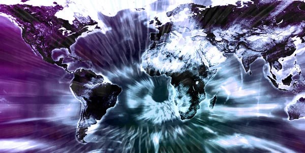 göz ile soyut Dünya Haritası