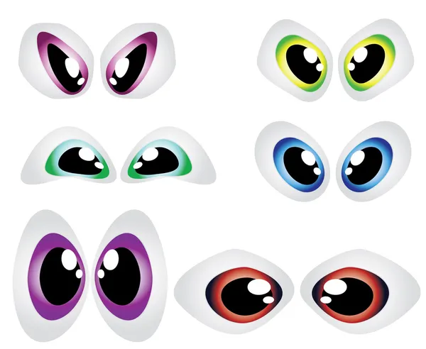 Cartoon eyes — Stock Vector