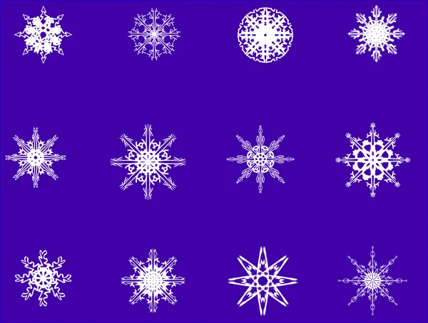 เวกเตอร์เกล็ดหิมะ — ภาพเวกเตอร์สต็อก