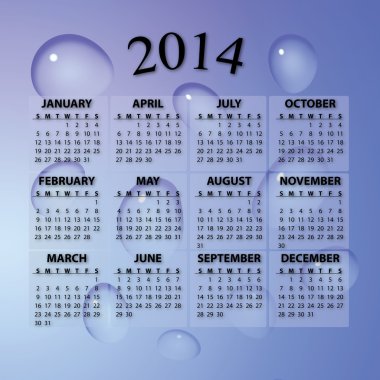 vektörel takvim 2014