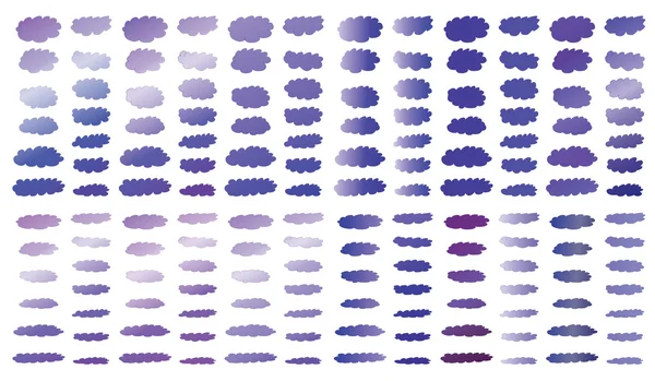 Ensemble vectoriel de nuages — Image vectorielle