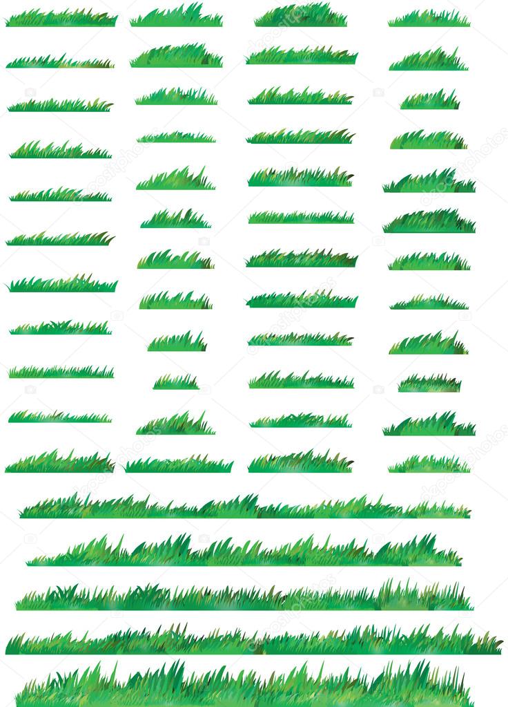 Vector grass set