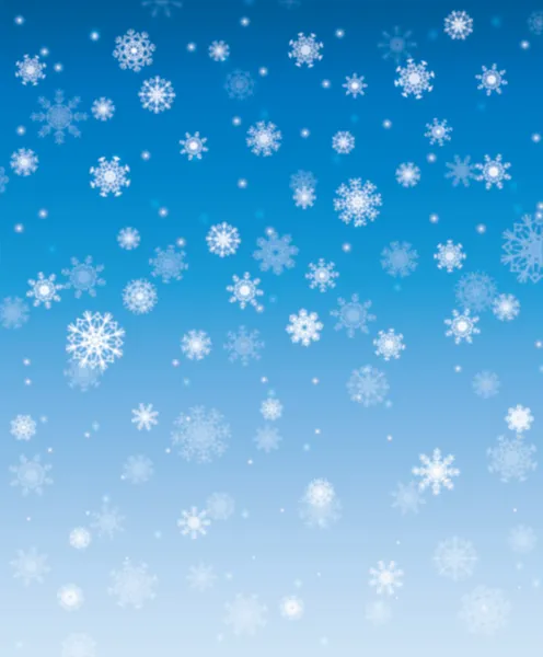 Nevicate invernali vettoriali — Vettoriale Stock