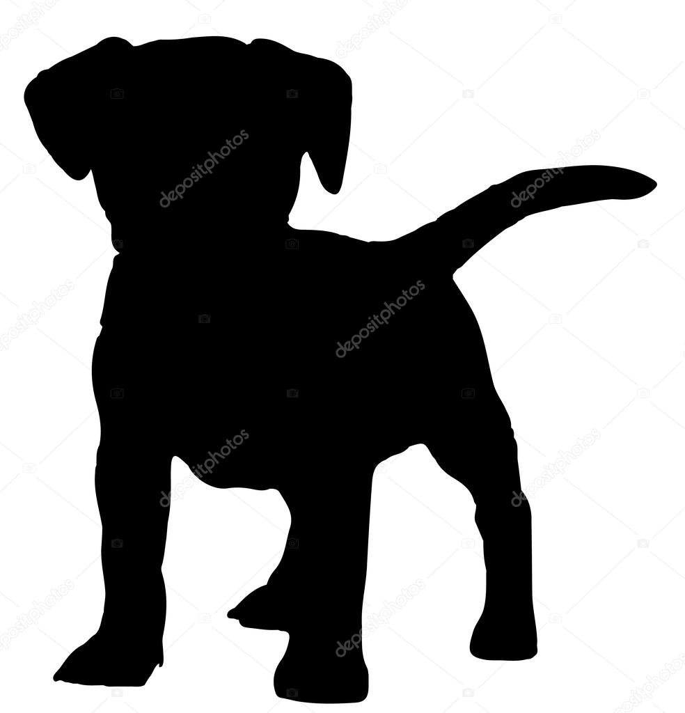 Dog silhouette vector