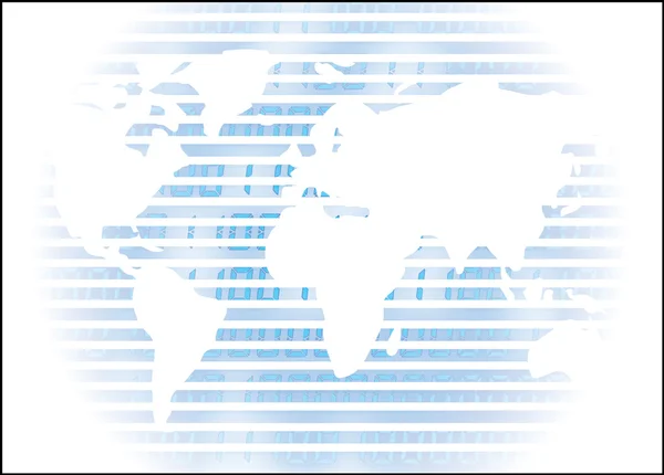 Conjunto de vetores de mapa mundial — Vetor de Stock