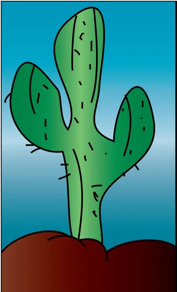 Vektorový kaktus — Stockový vektor