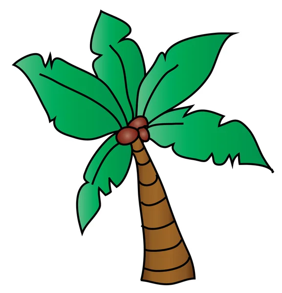 Векторная пальма — стоковый вектор