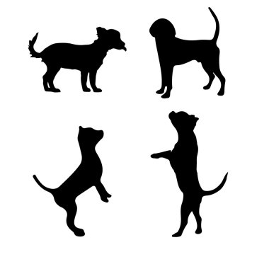 köpek siluet vektör