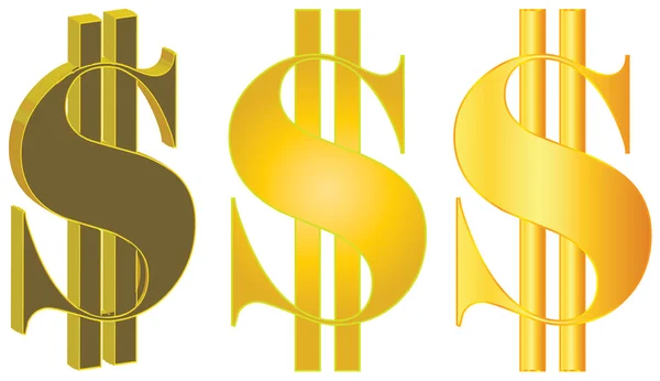 SIGN VECTOR DOLAR —  Vetores de Stock