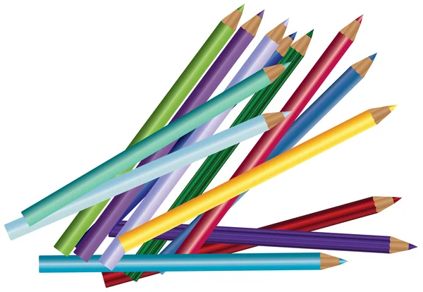 Jeu de crayons — Image vectorielle