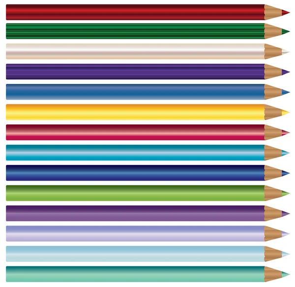 Jeu de crayons — Image vectorielle