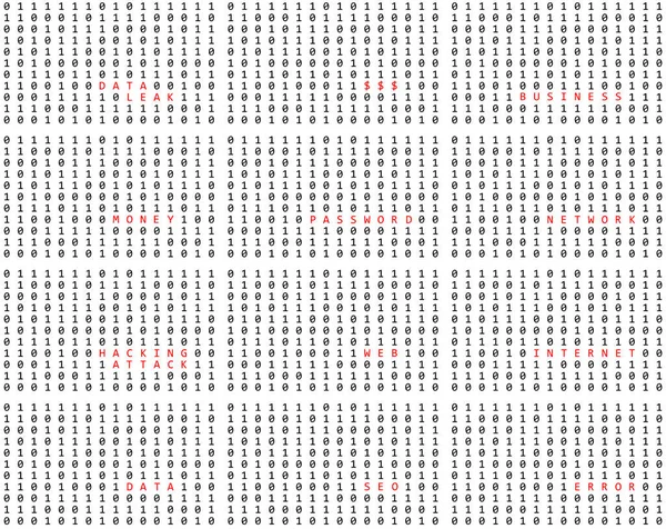 코드의 스트림 컴퓨터 디자인 화면에 추상적 그래픽 데이터 암호화 알고리즘 — 스톡 벡터
