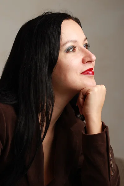 Beautiful caucasian women looking away — Stock Photo, Image