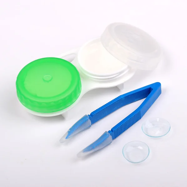 Contact lenses and equipment — Stock Photo, Image