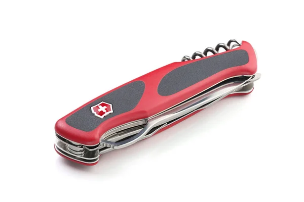 Kropyvnytskyi Ukraine May 2022 Swiss Pocket Foldable Knife Victorinox Rangergrip — Stock Photo, Image