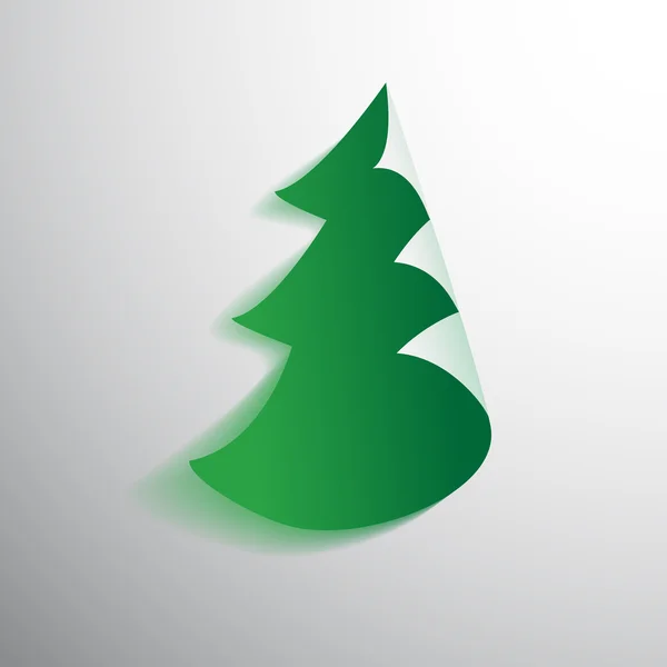 Jul fir tree2 — Stock vektor