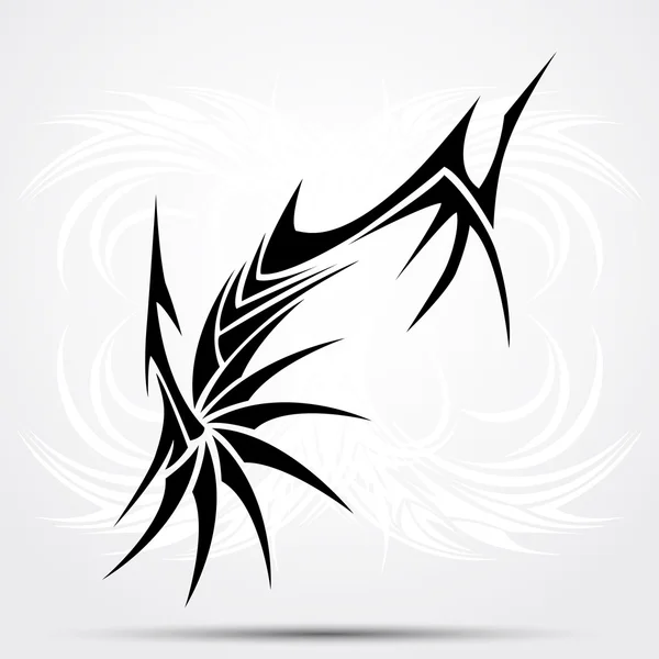 Tatouage tribal pointu — Image vectorielle