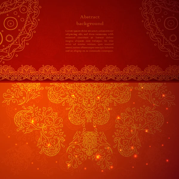 ビンテージ インド飾り — ストックベクタ