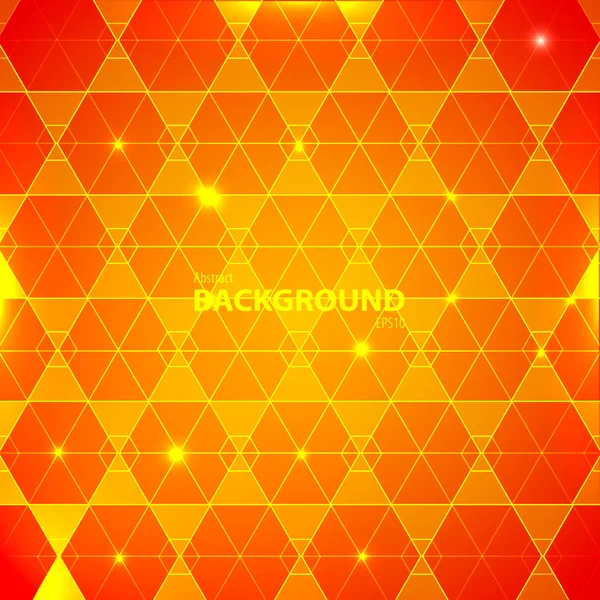 Abstract orange geometric background — Stock Vector