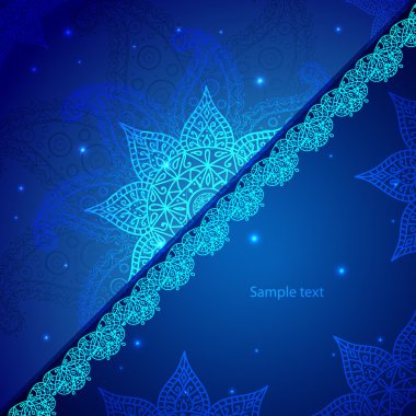 Hint vintage süs. iş tanıtımı için vektör çizim