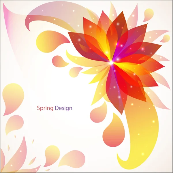 Vector abstract flower background — Stock Vector