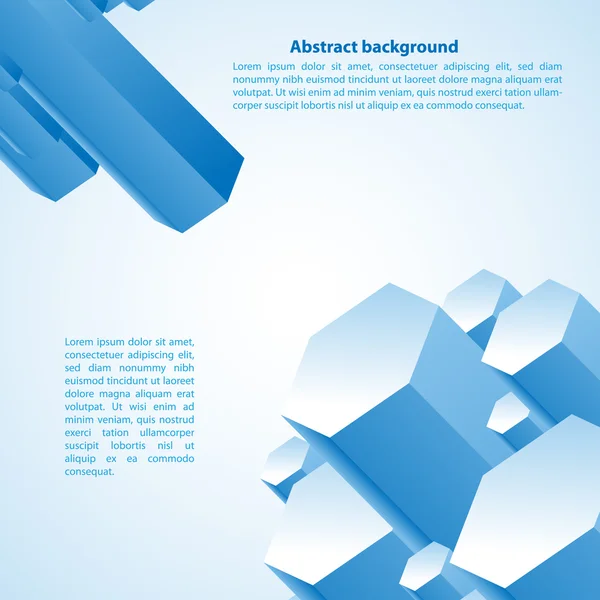 Blue cristal. Vector illustration for your business presentation — Stock Vector