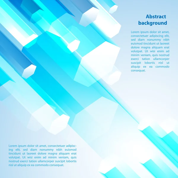 Blauwe cristal. vectorillustratie voor uw bedrijfspresentatie — Stockvector