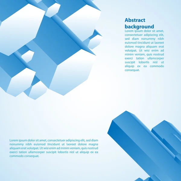 Blauwe cristal. vectorillustratie voor uw bedrijfspresentatie — Stockvector