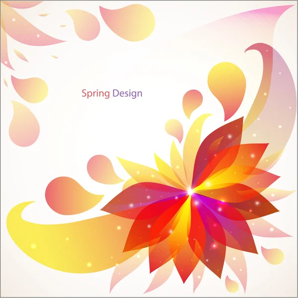 Vector abstract flower background — Stock Vector