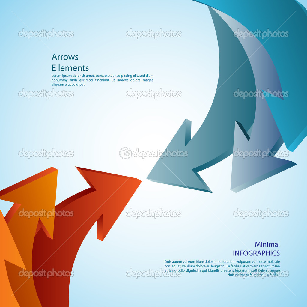 Abstract arrows. Detailed can be used for infographics graphic or advertise layout vector illustration