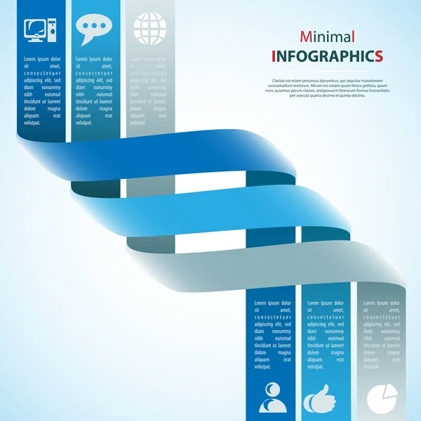 Modernes Design-Template, kann für Infografiken verwendet werden — Stockvektor