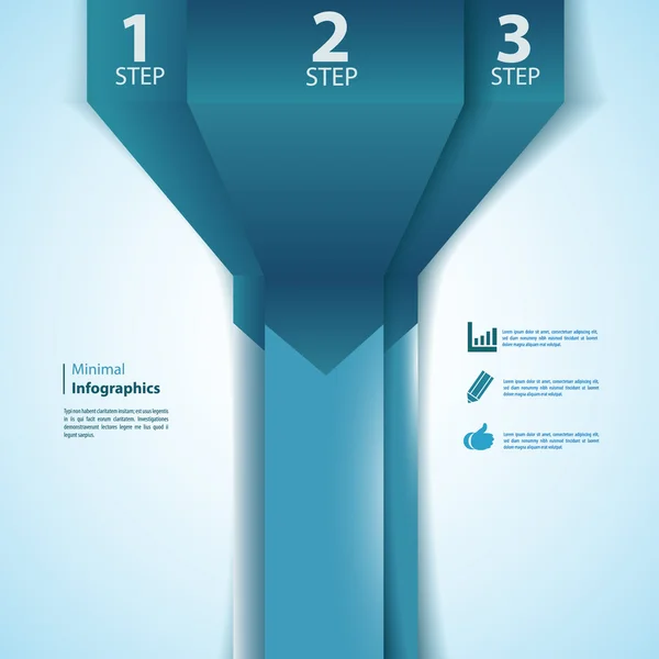 Plantilla de diseño moderno / se puede utilizar para infografías. Ilustración vectorial para su presentación empresarial — Archivo Imágenes Vectoriales