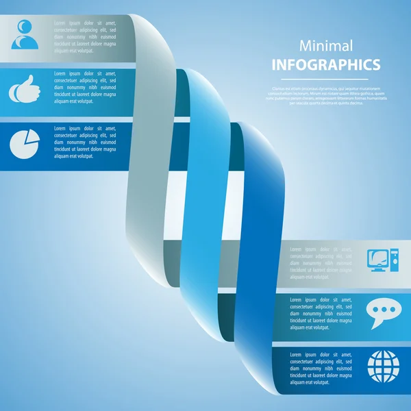 Plantilla de diseño moderno, se puede utilizar para infografías — Archivo Imágenes Vectoriales