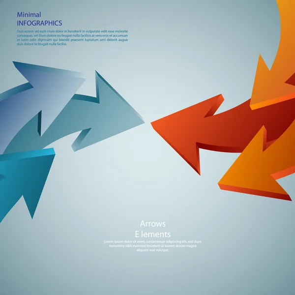Informações flechas gráficas. Detalhado pode ser usado para infográficos — Vetor de Stock
