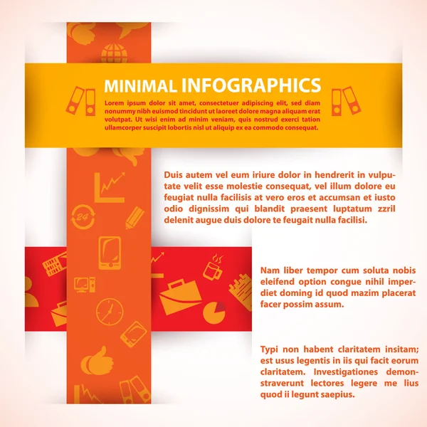 Modello di design moderno può essere utilizzato per l'infografica — Vettoriale Stock