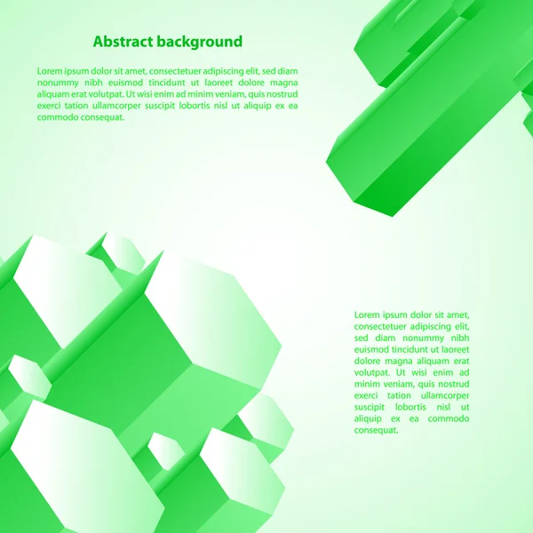 Fondo de hielo verde Cristal. Ilustración vectorial para su presentación empresarial — Archivo Imágenes Vectoriales