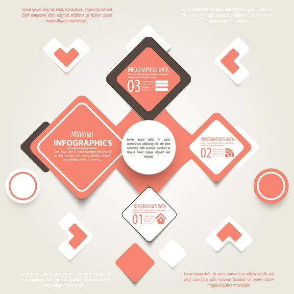 Design moderno modello infografico . — Vettoriale Stock